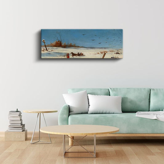 Ivan Aivazovsky - Kış Manzarası Kanvas Tablo