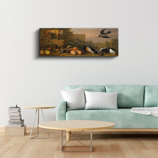 Jean-Baptiste Oudry - Natürmort ve Hayvanlar Kanvas Tablo