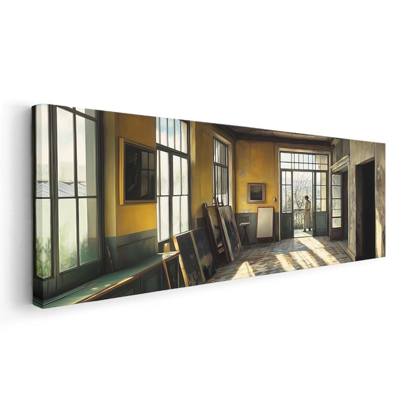 Adolph Menzel - Sanatçı Stüdyosu Kanvas Tablo