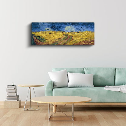 Vincent van Gogh - Kargalı Buğday Tarlası Kanvas Tablo