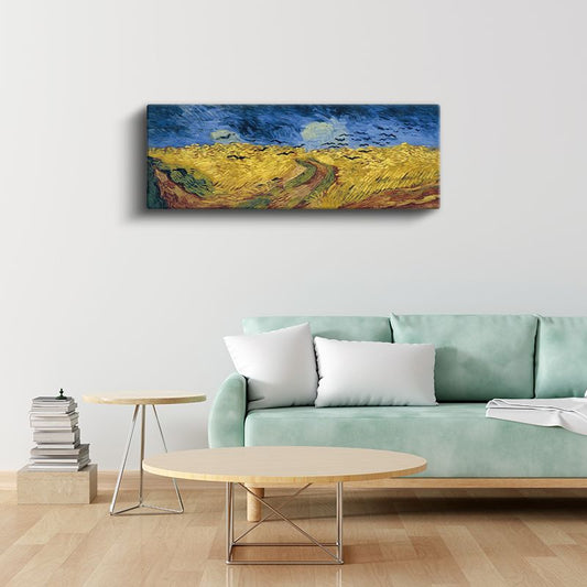 Vincent van Gogh - Kargalı Buğday Tarlası Kanvas Tablo