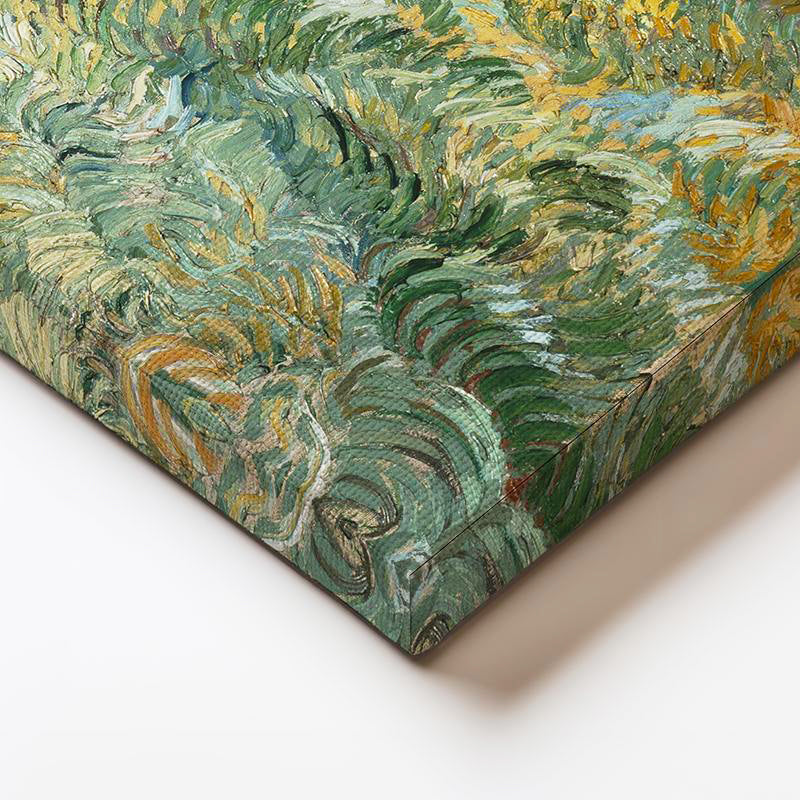 Yatay Kanvas Tablo Vincent van Gogh Tepe ve Alan Manzarası Ressam Tablosu Duvar Dekoru