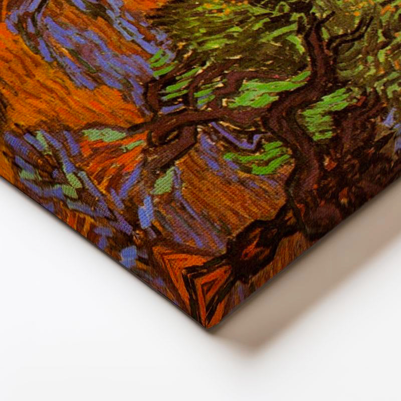 Yatay Kanvas Tablo Vincent van Gogh Zeytin Ağaçları Tarlası Ressam Tablosu Ev Ofis Dekoru