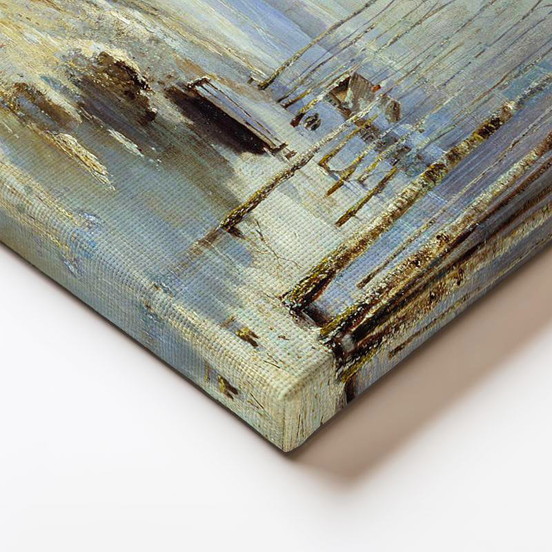 Yatay Kanvas Tablo Alexei Savrasov Kış Manzarası Karla Kaplı Yol Ressam Tablosu Ev Ofis Dekoru