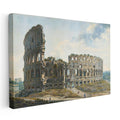 Yatay Kanvas Tablo A.L.R. Ducros Colosseum Kalıntıları Roma Harabesi Ressam Tablosu Ev Ofis Dekoru