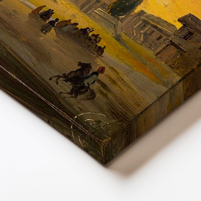 Yatay Kanvas Tablo Ippolito Caffi Sultanahmet Meydanı Obelisk Minare Ressam Tablosu Ev Ofis Dekoru