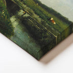 Yatay Kanvas Tablo Anton Mauve Yel Değirmeni ve İnekler Ressam Tablosu Duvar Dekoru