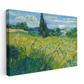 Yatay Kanvas Tablo Van Gogh Selvili Çayır Çiftlik Evi Ressam Tablosu Ev Ofis Duvar Dekoru