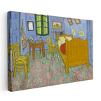 Yatay Kanvas Tablo Van Gogh Arles'teki Yatak Odası Sandalye Ressam Tablosu Ev Ofis Duvar Dekoru