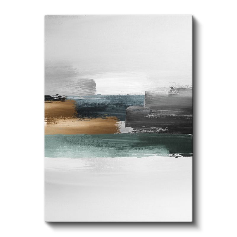 Minimalist Ufuk - Pastel Tonlarda Yatay Kompozisyon Kanvas Tablo