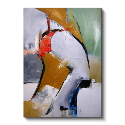 Dinamik Hareket - Soyut Fırça Darbeleri Kanvas Tablo