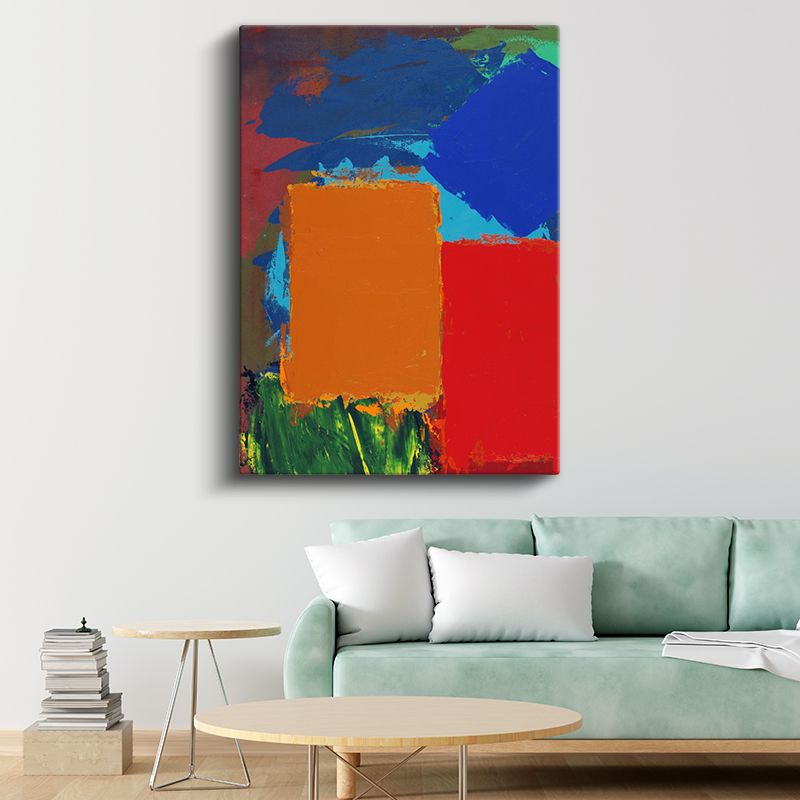 Renk Blokları - Modern Soyut Geometri Kanvas Tablo