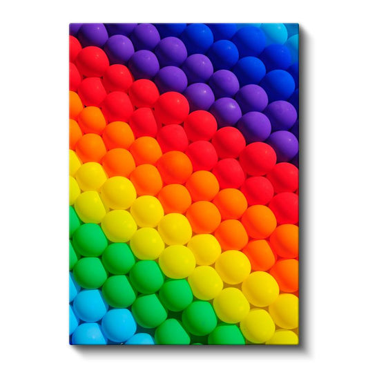 Renk Spektrumu - Geometrik Küre Dizilimi Kanvas Tablo