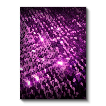 Mor Işıltı - Parıldayan Yüzey Dokusu Kanvas Tablo