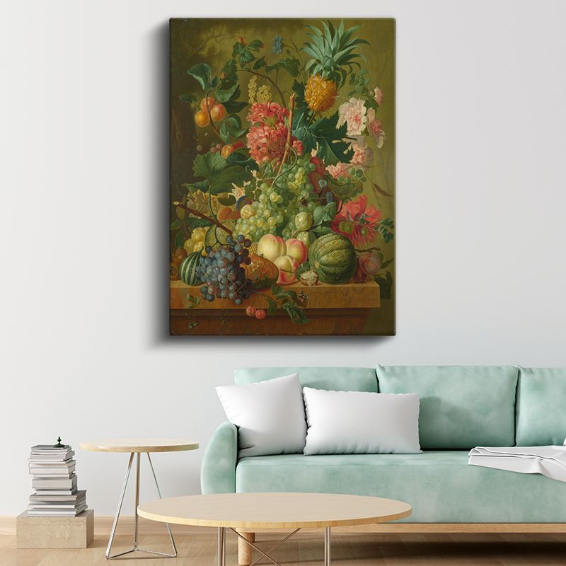 Meyve Bahçesi - Klasik Natürmort Kompozisyon Kanvas Tablo