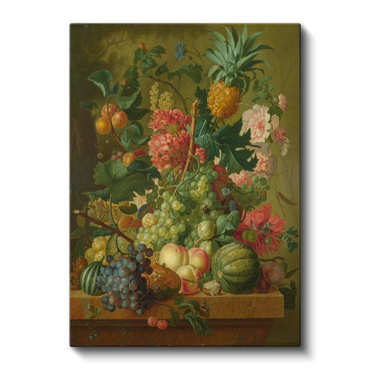 Meyve Bahçesi - Klasik Natürmort Kompozisyon Kanvas Tablo