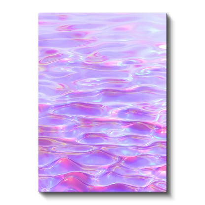 Mor Okyanus - Holografik Su Yüzeyi Kanvas Tablo