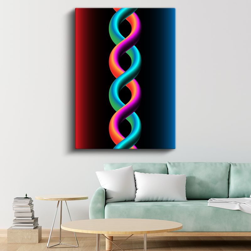 Renkli Sarmal - Sonsuzluk Deseni Kanvas Tablo
