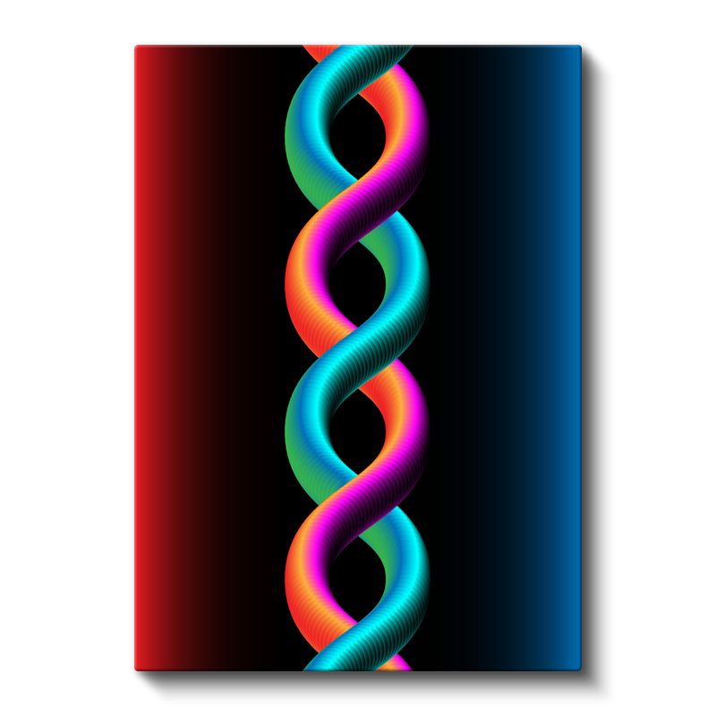 Renkli Sarmal - Sonsuzluk Deseni Kanvas Tablo