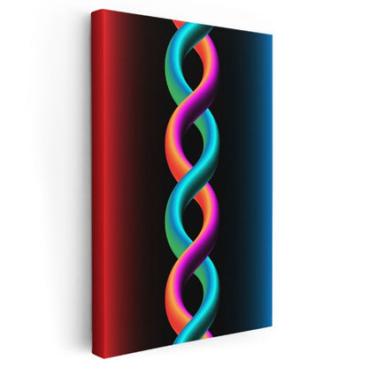 Renkli Sarmal - Sonsuzluk Deseni Kanvas Tablo
