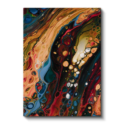 Sıvı Renkler - Akışkan Sanat Kompozisyonu Kanvas Tablo