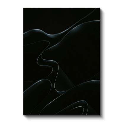Siyah Minimalizm - Zarif Çizgilerin Dansı Kanvas Tablo