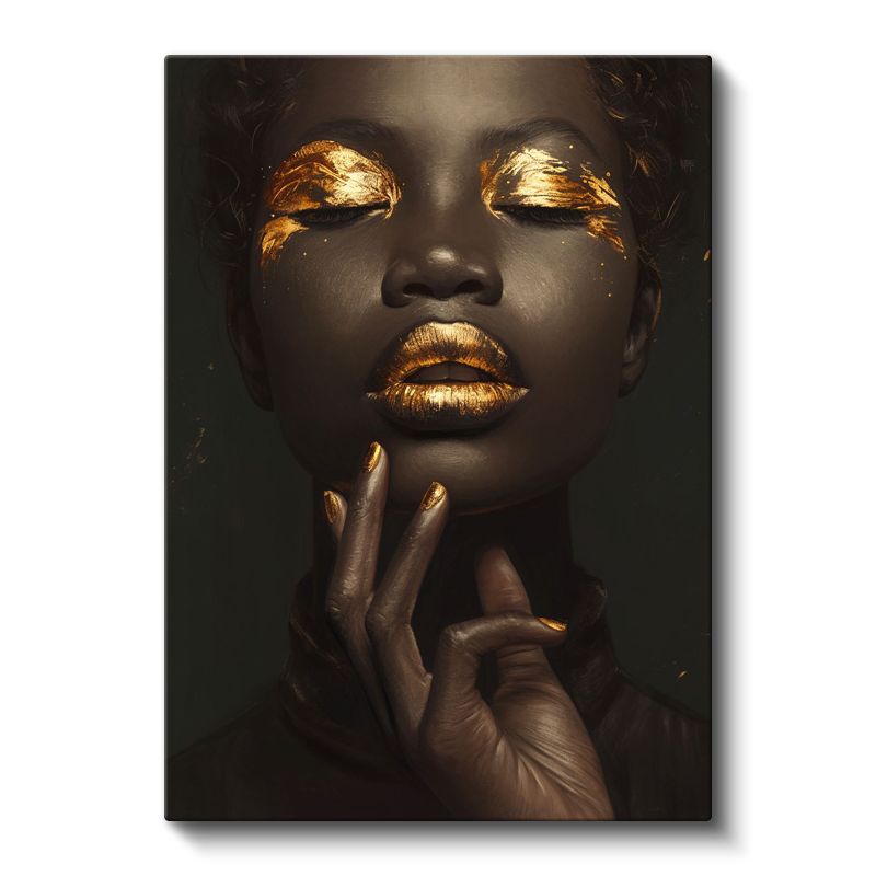 Altın Dokunuş - Lüks Portre Sanatı Kanvas Tablo