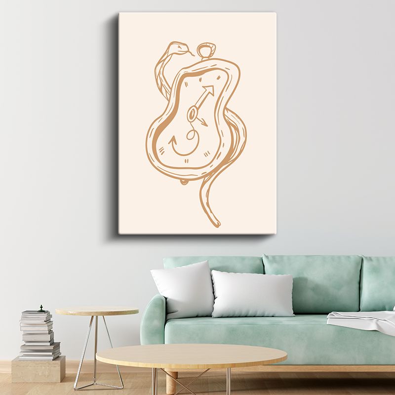 Yaşam Döngüsü - Organik Formlar ve Yön Okları Kanvas Tablo