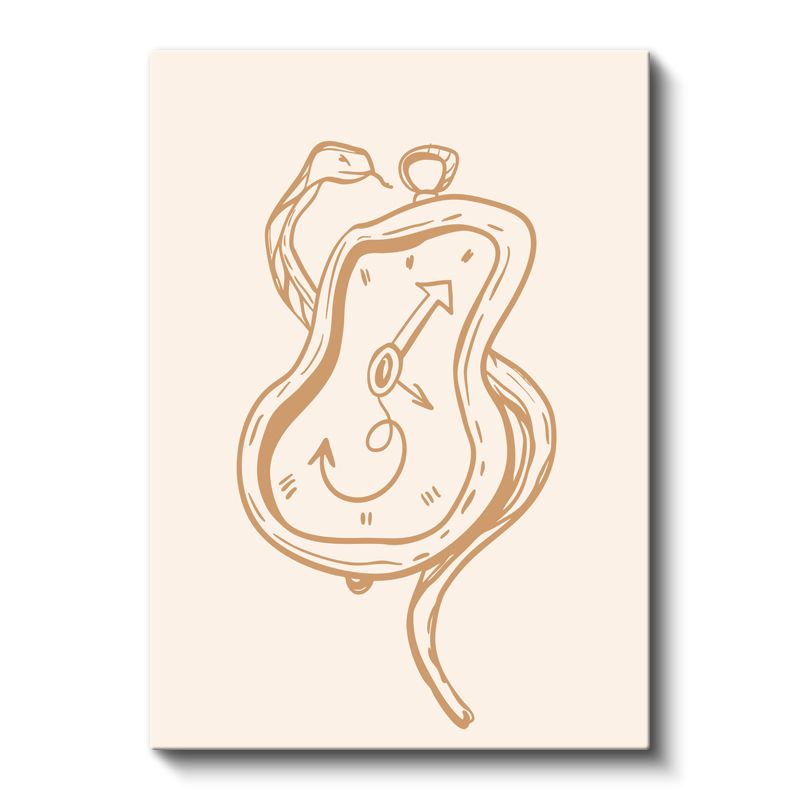 Yaşam Döngüsü - Organik Formlar ve Yön Okları Kanvas Tablo