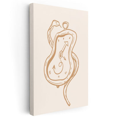 Yaşam Döngüsü - Organik Formlar ve Yön Okları Kanvas Tablo