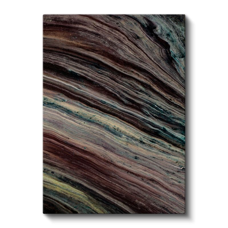 Doğanın Ritmi - Akışkan Dalgalı Çizgiler Kanvas Tablo