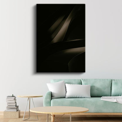 Gölge Dansı - Minimalist Çizgi Sanatı Kanvas Tablo