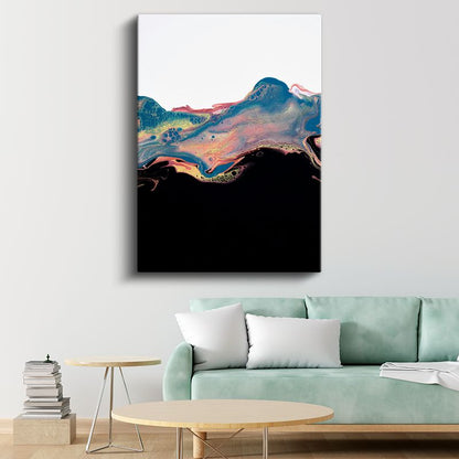 Akışkan Renkler - Sıvı Sanat Tekniğiyle Modern Soyutlama Kanvas Tablo