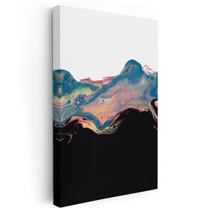 Akışkan Renkler - Sıvı Sanat Tekniğiyle Modern Soyutlama Kanvas Tablo