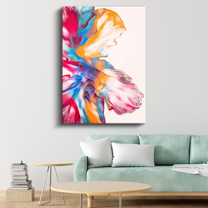 Renk Patlaması - Canlı Akışkan Formlar Kanvas Tablo