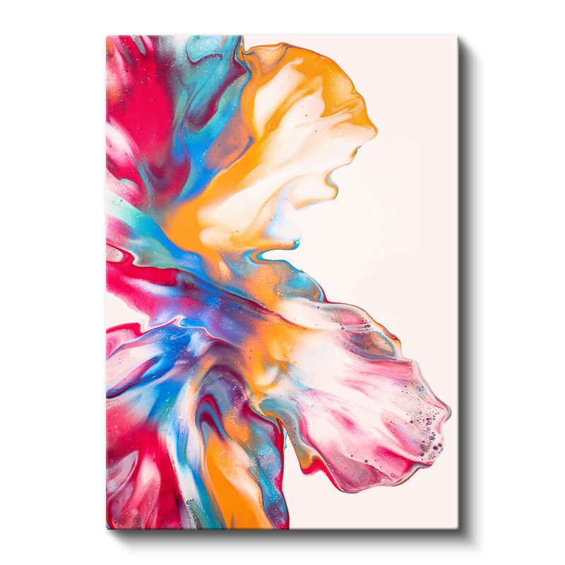 Renk Patlaması - Canlı Akışkan Formlar Kanvas Tablo