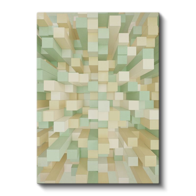 Geometrik Küpler - Üç Boyutlu Minimalist Tasarım Kanvas Tablo
