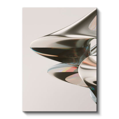 Metalik Keskinlik - Modern Minimalist Formlar Kanvas Tablo