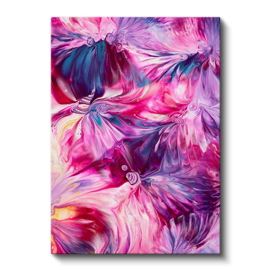 Mor Akışkanlık - Sıvı Renk Patlaması Kanvas Tablo