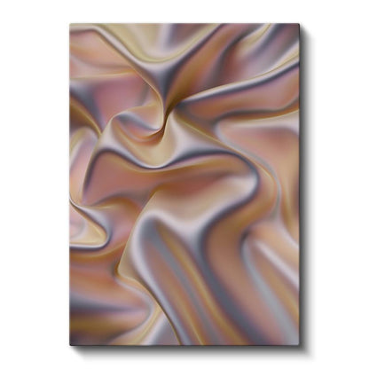 İpeksi Dalgalar - Pastel Tonlarda Akışkan Formlar Kanvas Tablo