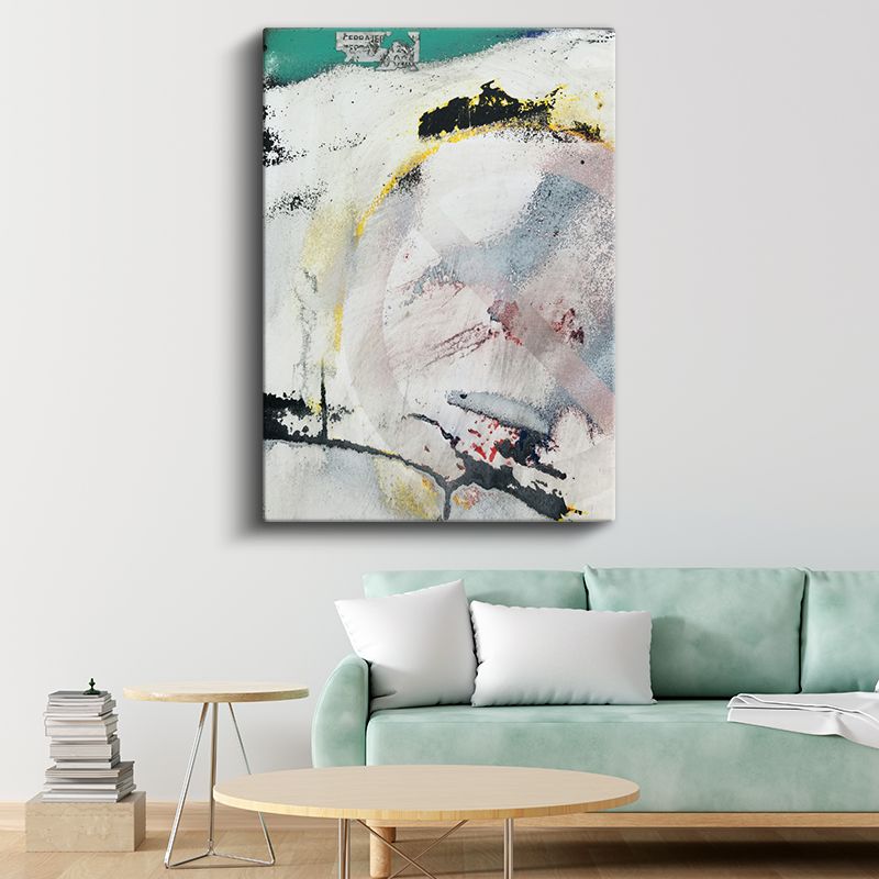 Soyut Ekspresyon - Fırça Darbeleri ve Renk Lekeleri Kanvas Tablo