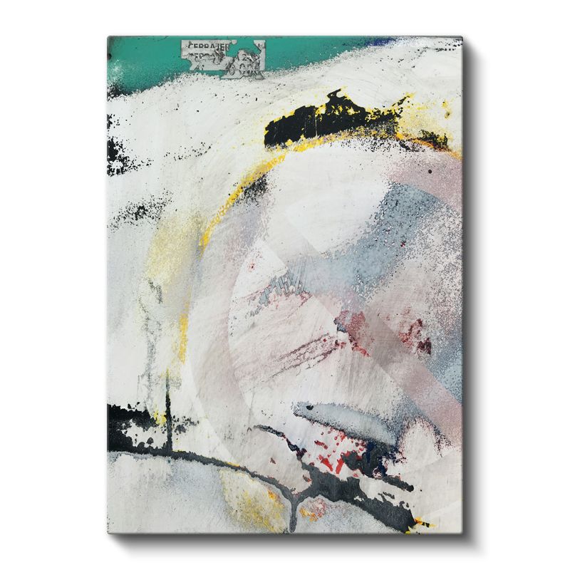 Soyut Ekspresyon - Fırça Darbeleri ve Renk Lekeleri Kanvas Tablo