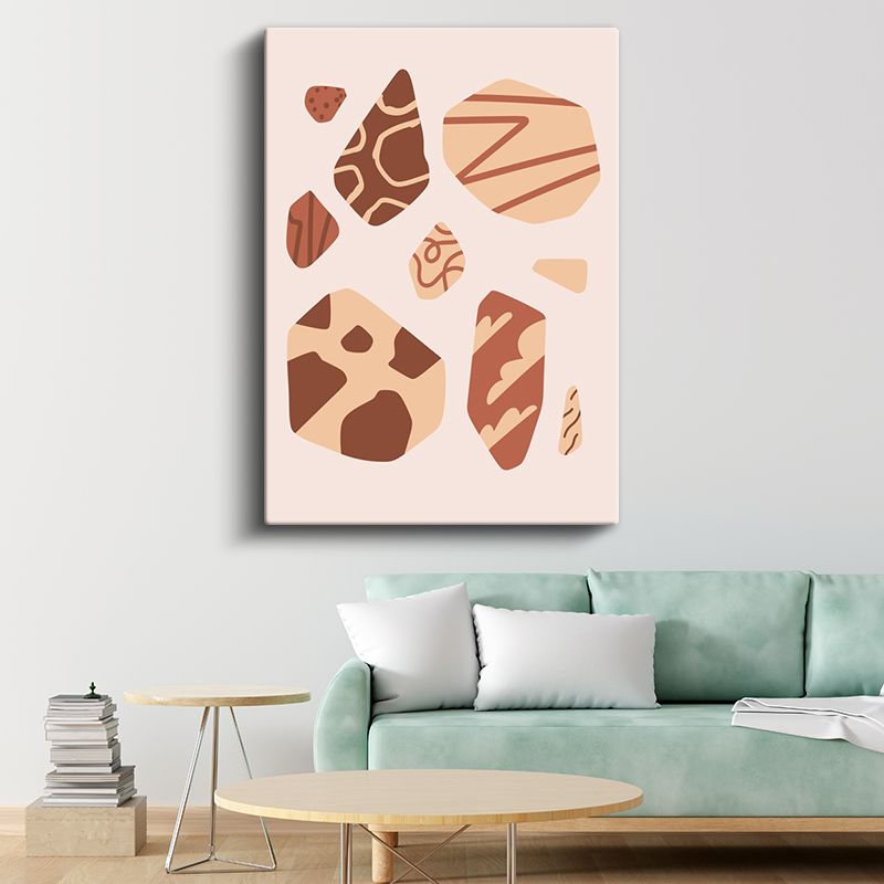 Toprak Formları - Organik Soyut Şekiller Kanvas Tablo