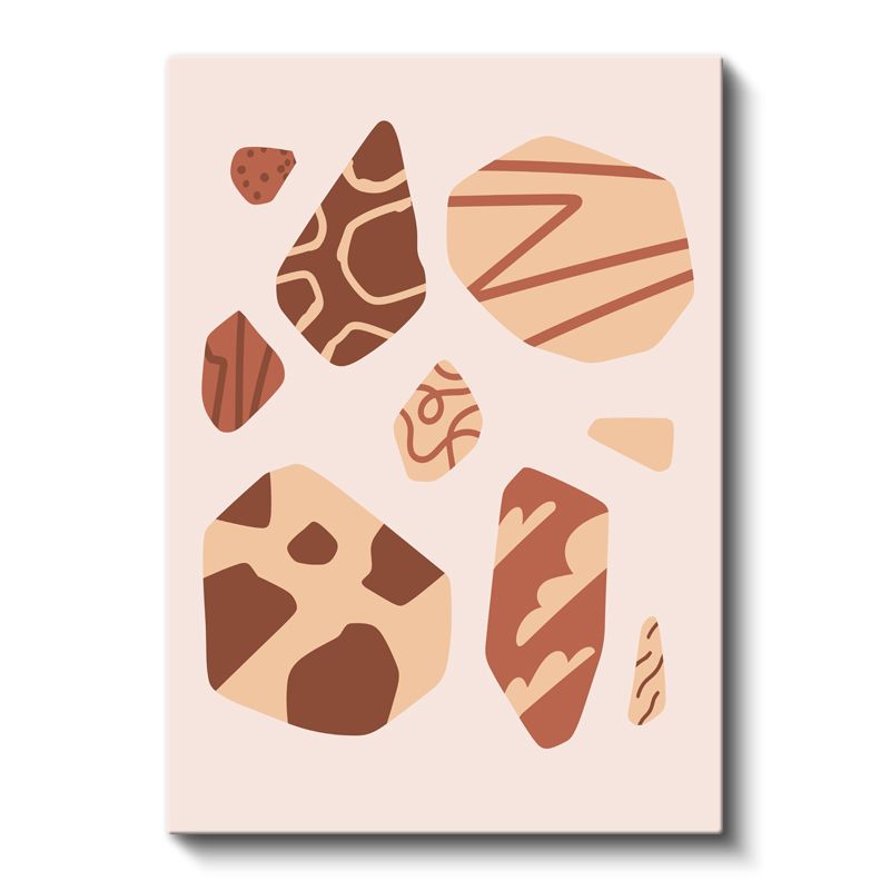 Toprak Formları - Organik Soyut Şekiller Kanvas Tablo