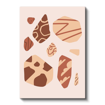 Toprak Formları - Organik Soyut Şekiller Kanvas Tablo