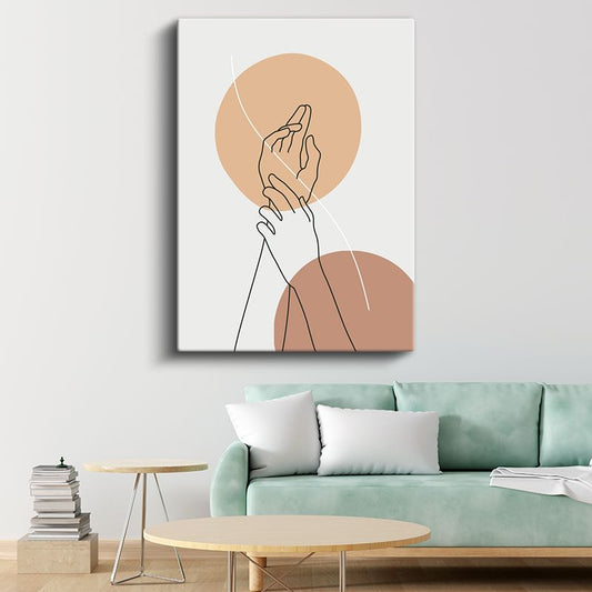 Dua Anı - İncelikli El Çizimleri Kanvas Tablo