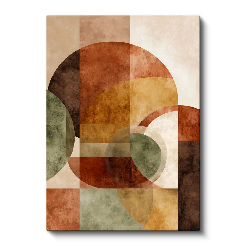 Dikey Kanvas Tablo Modern Daireler Modern Soyut Tablo Ev Ofis Duvar Dekoru