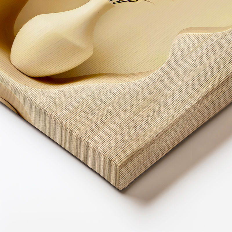 Dikey Kanvas Tablo Seramik Vazo Kuru Çiçek Bohem Tablo Ev Ofis Duvar Dekoru