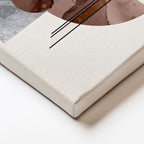 Dikey Kanvas Tablo Altın Halkalı Geometri Modern Soyut Tablo Ev Ofis Duvar Dekoru