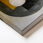 Dikey Kanvas Tablo Dikdörtgen ve Daire Soyut Tablo Ev Ofis Duvar Dekoru